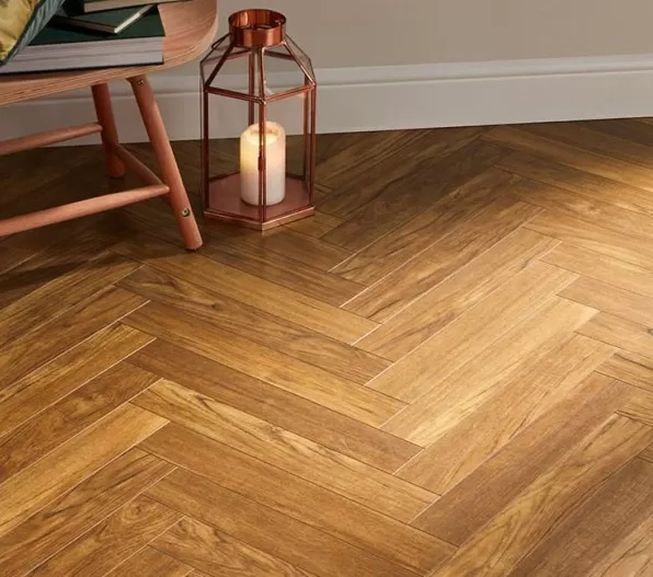 Herringbone Natural 12mm Laminate Flooring