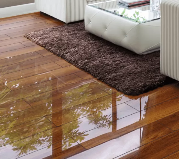 High Gloss Golden Merbau Oak 8mm